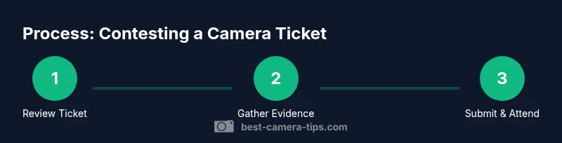 infographic showing steps to contest a camera ticket