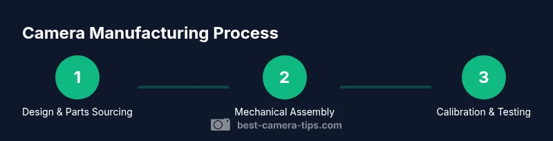 Infographic of camera manufacturing steps